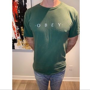 ❌SOLD❌OBEY Green T-Shirt